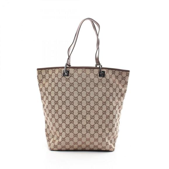 GUCCI Brown Leather Tote Bag - Picture 1 of 8
